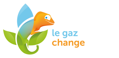 camaleon logo 'le gaz change'